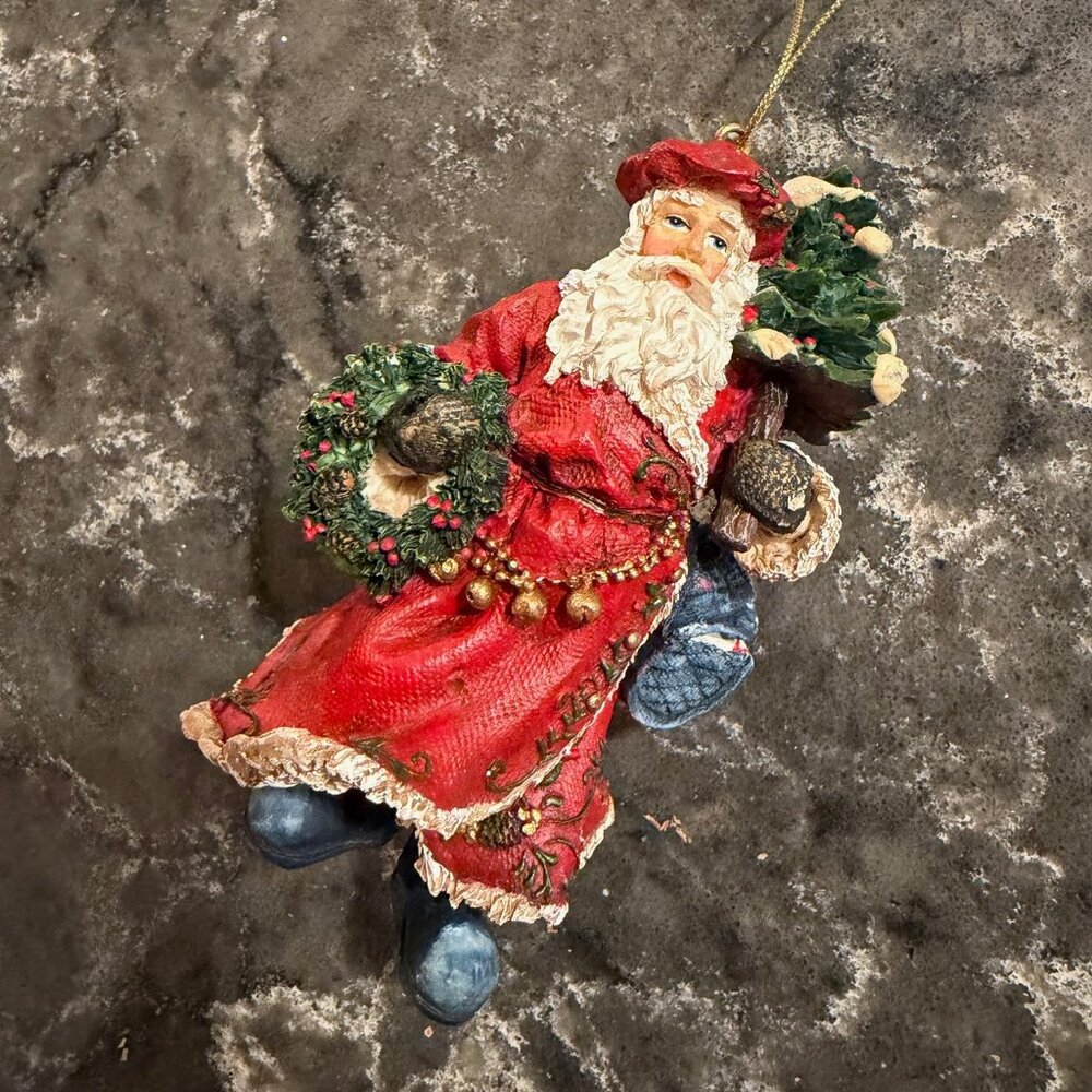 Vintage Santa Claus Christmas Ornament